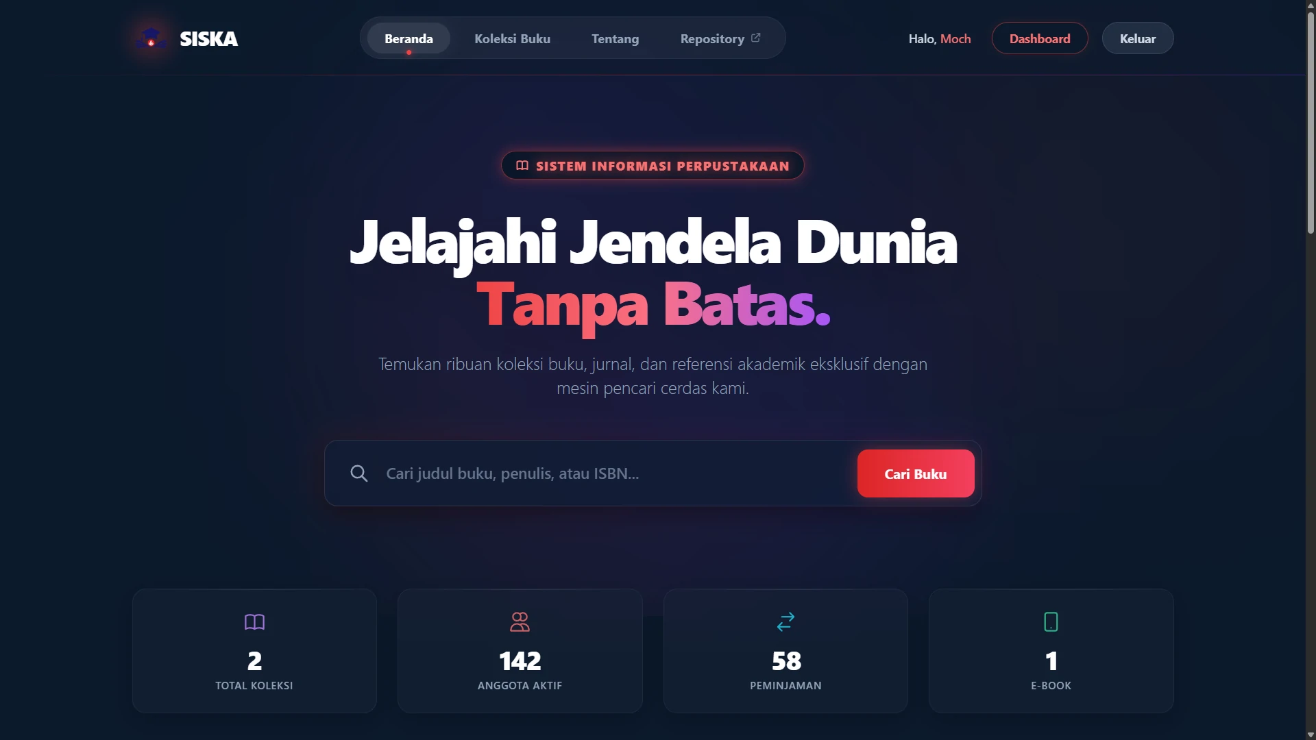 Dashboard SISKA